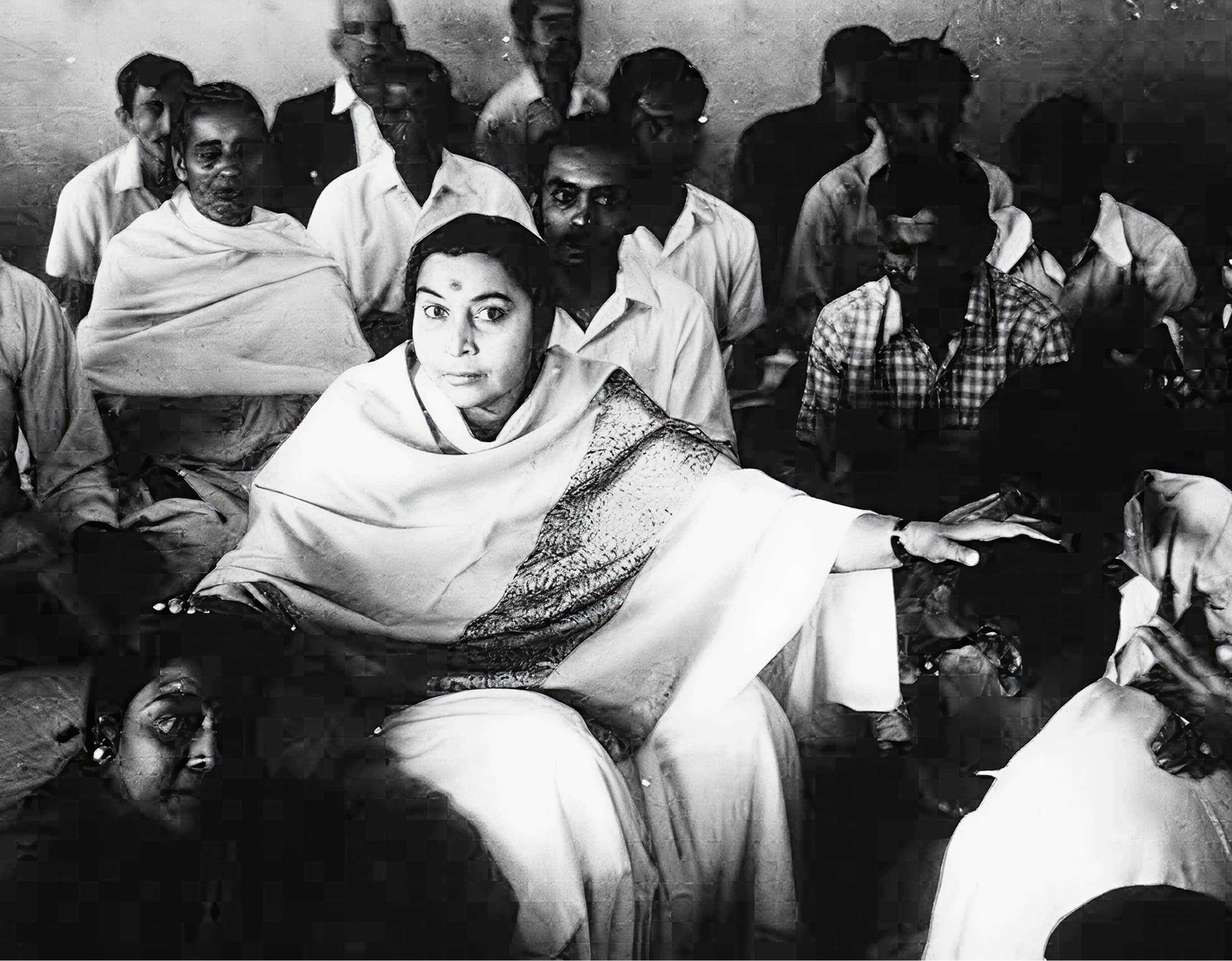 Shri Mataji meditasyon anlatırken